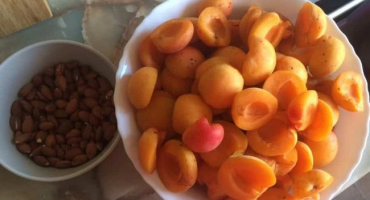 Recept na přípravu meruňkového džemu s mandlemi na zimu